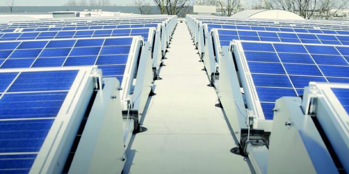 Zonnepanelen op dak in Etten-Leur